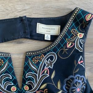 anthropologie embroidered dress